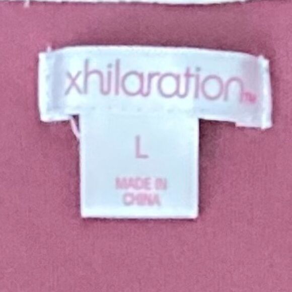 Xhilaration Women's Long Sleeve Romper Purple size Large - Picture 3 of 3